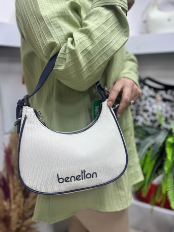 Benetton Bnt-1541 Kadın Çanta El Ve Çapraz Model Bej Laci