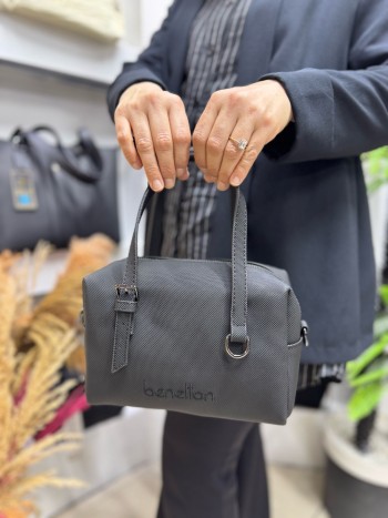 Benetton Bnt-1582 Kadın Çanta Nano Kumaş El Ve Çapraz Model Siyah