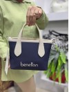 Benetton Bnt-1598 Kadın Çanta Nano Kumaş El Ve Çapraz Model Laci Bej