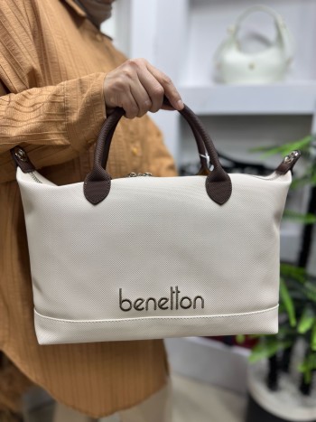 Benetton Bnt-1612 Kadın Çanta Nano Kumaş El Ve Çapraz Model Bej Kahve Benetton Bnt-1612 Kadın Çanta Nano Kumaş El Ve Çapraz Model Bej Kahve