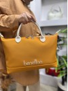 Benetton Bnt-1612 Kadın Çanta Nano Kumaş El Ve Çapraz Model Hardal