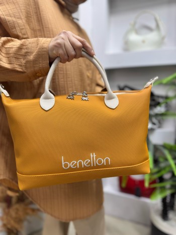 Benetton Bnt-1612 Kadın Çanta Nano Kumaş El Ve Çapraz Model Hardal Benetton Bnt-1612 Kadın Çanta Nano Kumaş El Ve Çapraz Model Hardal