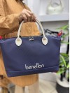 Benetton Bnt-1612 Kadın Çanta Nano Kumaş El Ve Çapraz Model Lacivert