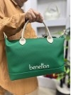 Benetton Bnt-1612 Kadın Çanta Nano Kumaş El Ve Çapraz Model Zümrüt Yeşil