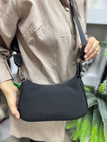 Benetton Bnt-1600 Kadın Çanta Nano Kumaş El Ve Çapraz Model Siyah Benetton Bnt-1600 Kadın Çanta Nano Kumaş El Ve Çapraz Model Siyah