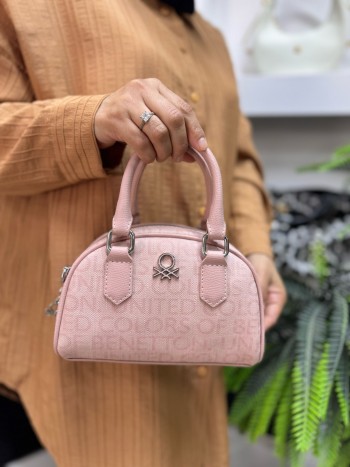 Bennetton Bnt-1602 El Ve Çapraz Model Pudra Pembe