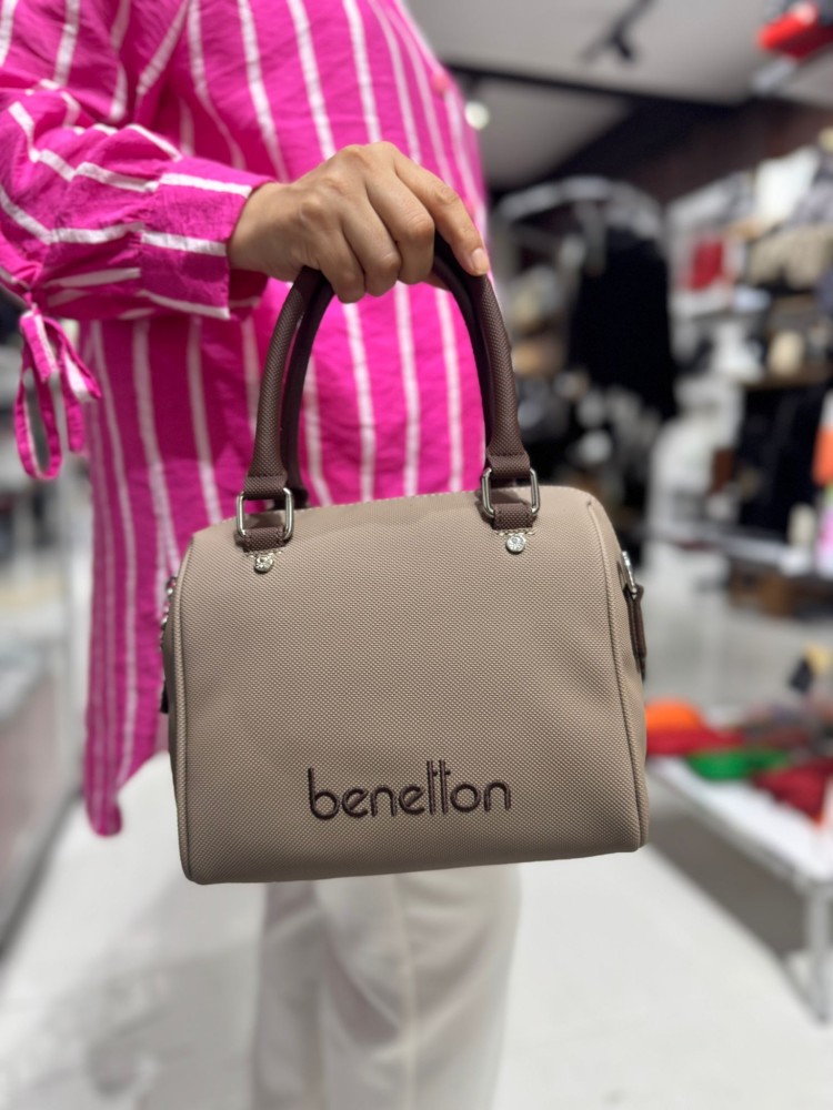 Benetton Bnt-1647 Nano Kumaş  El Ve Çapraz Model Vizon Kahve