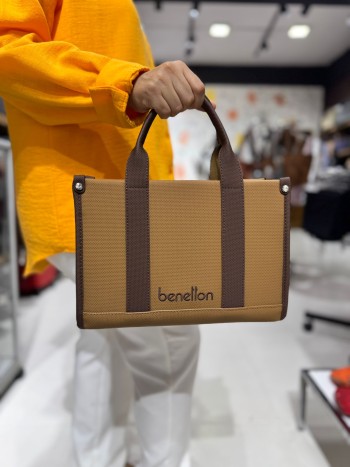 Benetton Bnt-1670 Nano Kumaş  El Ve Çapraz Model Camel