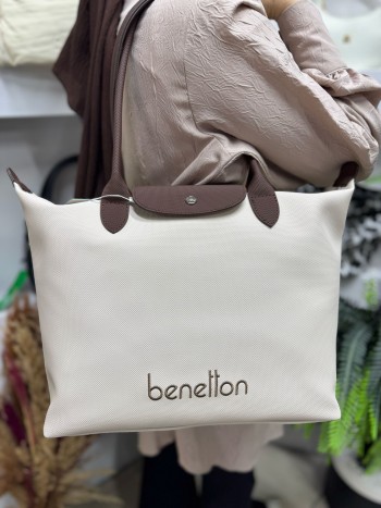 Benetton Bnt-1611 Kadın Çanta Nano Kumaş El Ve Çapraz Model Bej Kahve Benetton Bnt-1611 Kadın Çanta Nano Kumaş El Ve Çapraz Model Bej Kahve