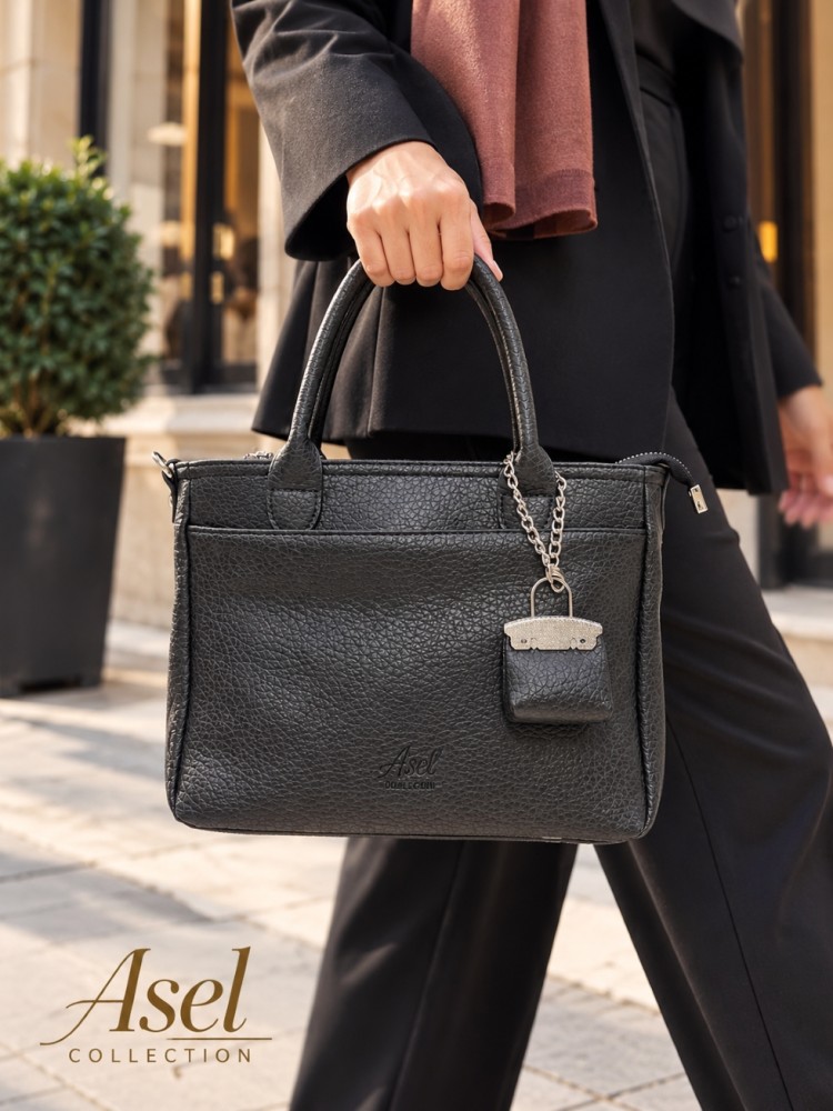 Asel Collection asl-0011 Kadın Çanta El Ve Çapraz  Model Siyah
