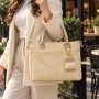 Asel Collection asl-0011 Kadın Çanta El Ve Çapraz  Model Krem Vizon