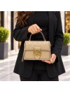 Levidor 930395 Kadın Çanta İthal Premium Serisi  El  Ve Çapraz Model Vizon