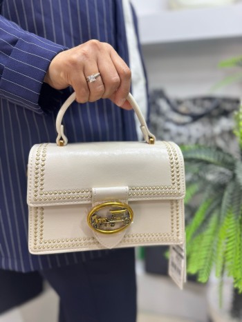 Levidor 930430 Kadın Çanta İthal Premium Serisi  El Ve Çapraz Model Bej 