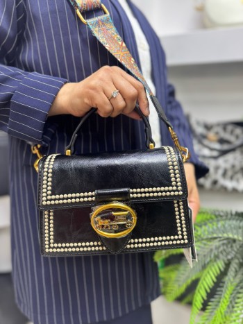 Levidor 930430 Kadın Çanta İthal Premium Serisi  El Ve Çapraz Model Siyah