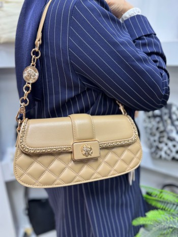 Levidor 930387 Kadın Çanta İthal Premium Serisi  El,Omuz  Ve Çapraz Model Kum