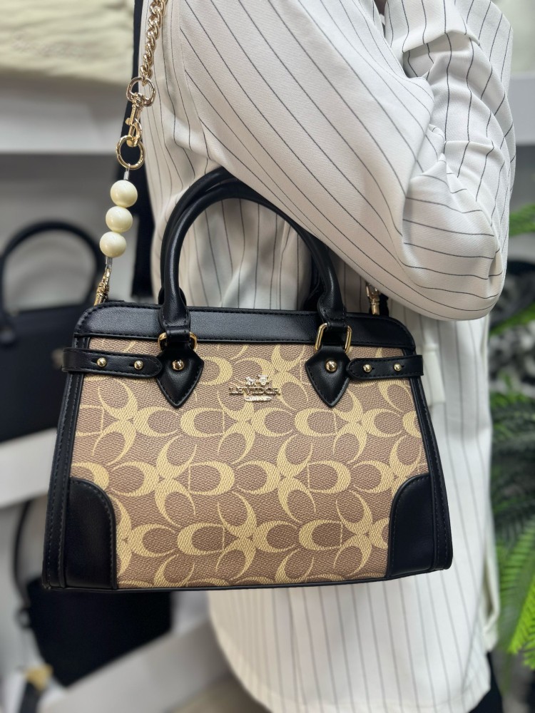 Levidor 930432 Kadın Çanta İthal Premium Serisi  El,Omuz  Ve Çapraz Model Siyah Vizon