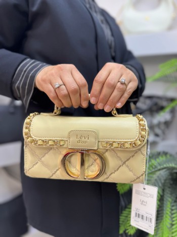 Levidor 930427 Kadın Çanta İthal Premium Serisi  El,Omuz  Ve Çapraz Model Sarı