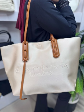 Levidor 930392  Kadın Çanta İthal Premium Serisi  El Ve Omuz Model Bej