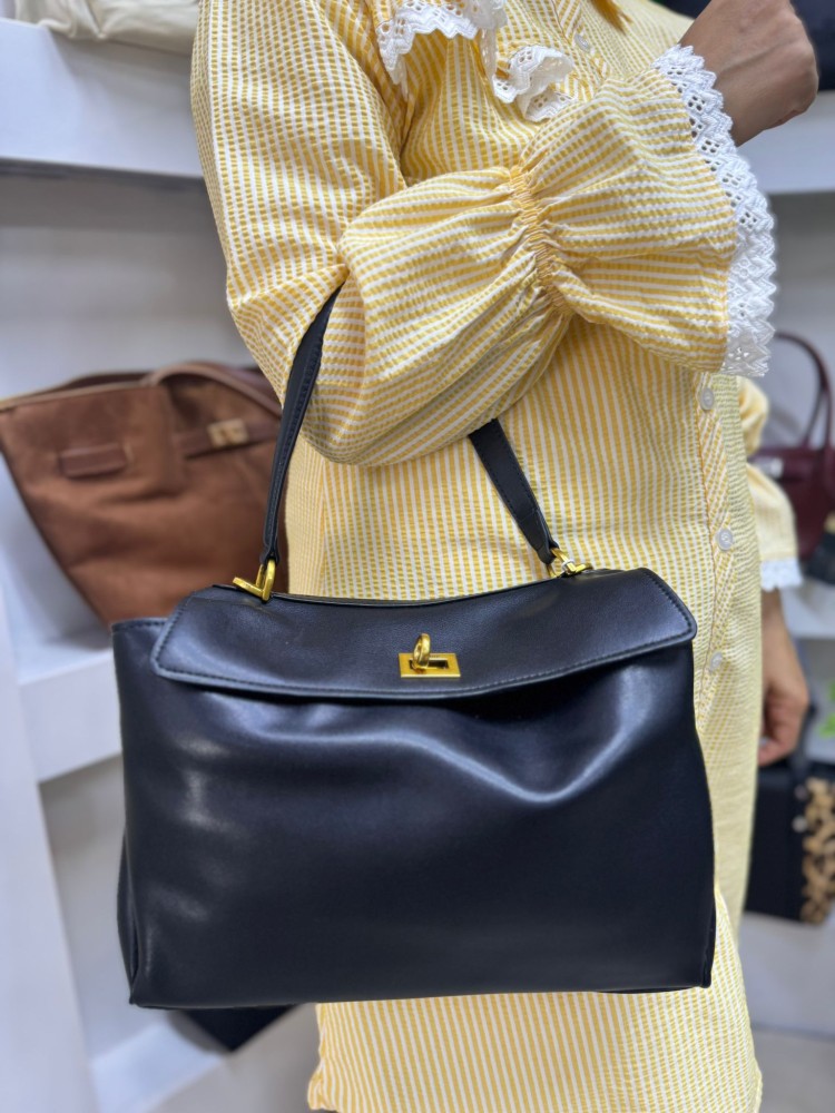 Levidor 930341 Kadın Çanta İthal Premium Serisi  El Ve Çapraz Model Siyah