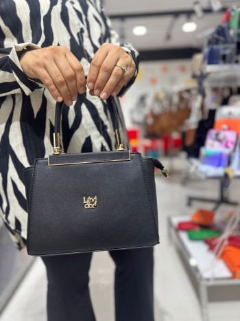 Levidor 930205 Suni Deri El Ve Çapraz Model Siyah