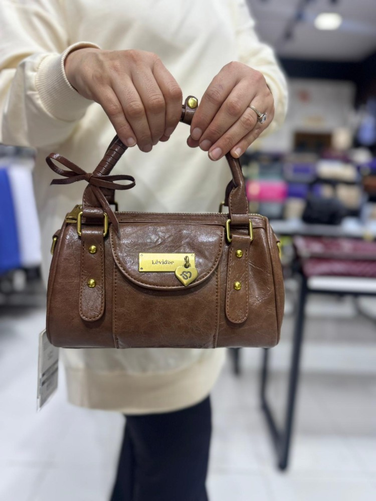 Levidor 930565 Kadın Çanta İthal Premium Serisi  El  Ve Çapraz Model Kahve