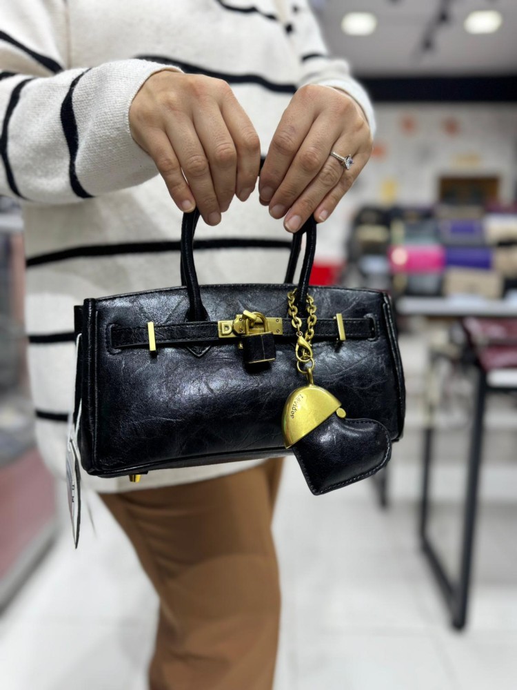 Levidor 930562 Kadın Çanta İthal Premium Serisi  El  Ve Çapraz Model Siyah