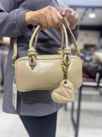 Levidor 930545 Kadın Çanta İthal Premium Serisi  El  Ve Çapraz Model Vizon