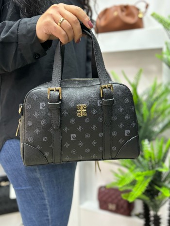 Pierre Cardin 135 Kadın Çanta Monogram El Ve Çapraz Model Siyah