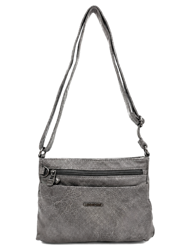 Sanmoris Sı-04 Yumuşak Dokulu Çapraz Model Gri