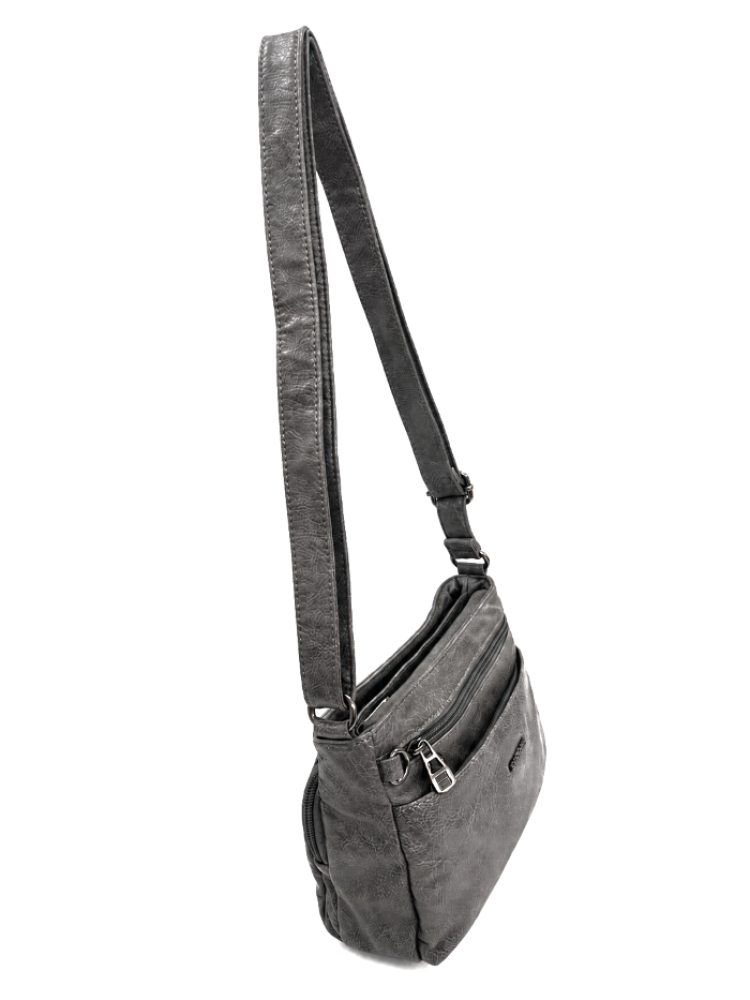 Sanmoris Sı-04 Yumuşak Dokulu Çapraz Model Gri