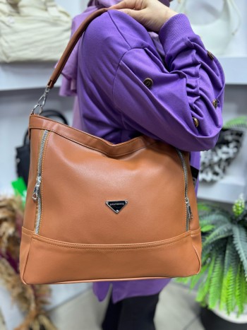 Sanmorris 1413 Kadın Çanta El Ve Çapraz Model Taba