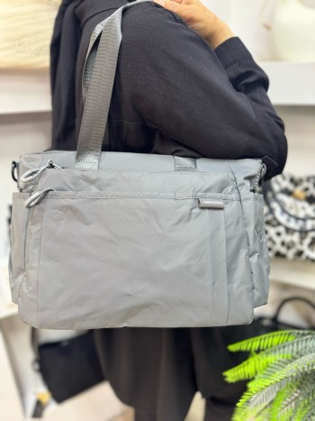 Sanmoris 6007 İthal Kumaş Kadın El,Omuz Ve Çapraz Model Gri Sanmoris 6007 İthal Kumaş Kadın El,Omuz Ve Çapraz Model Gri