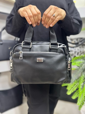 Sanmoris 1422  Kadın El Ve Çapraz  Model Siyah 