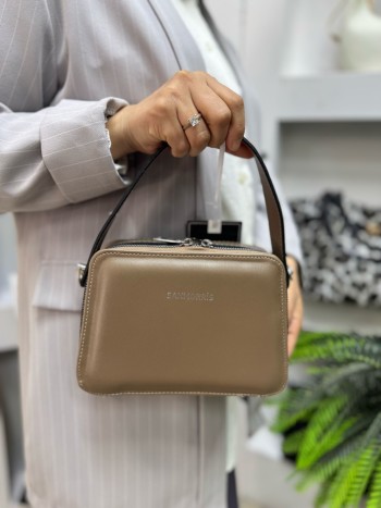 Sanmoris 1427 Kadın El Ve Çapraz  Model Vizon