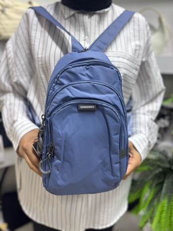 Sanmoris 6005 İthal Kadın Sırt Ve Vücut Çanta Model Mavi