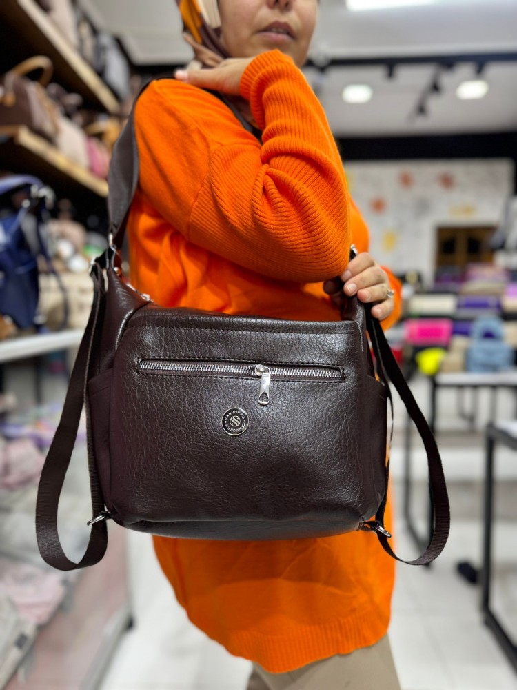 Sanmoris 1436  Omuz Ve Sırt Çantası Acı Kahve