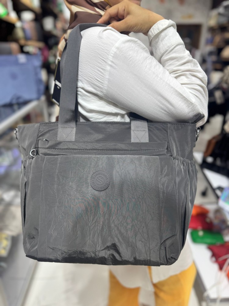 Sanmoris 4017 İthal Paraşüt Kumaş El Ve Omuz Model Kahve Siyah