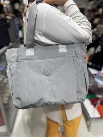 Sanmoris 4017 İthal Paraşüt Kumaş El Ve Omuz Model Kahve Gri 