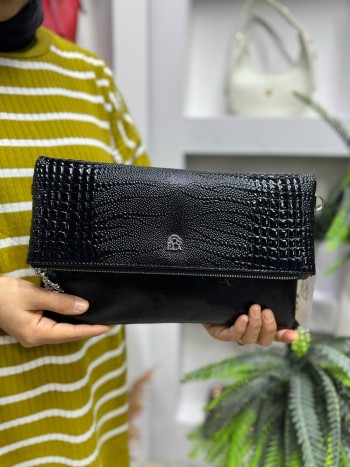 Sosela 6010 Kadın Çanta El Ve Çapraz Model Rugan Siyah Model 1 Sosela 6010 Kadın Çanta El Ve Çapraz Model Rugan Siyah Model 1