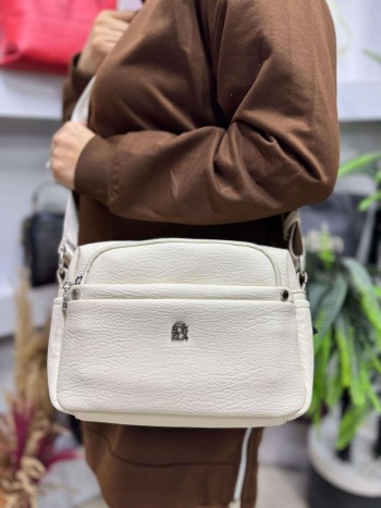 Sosela 7081 Kadın Çanta Çapraz Model Krem