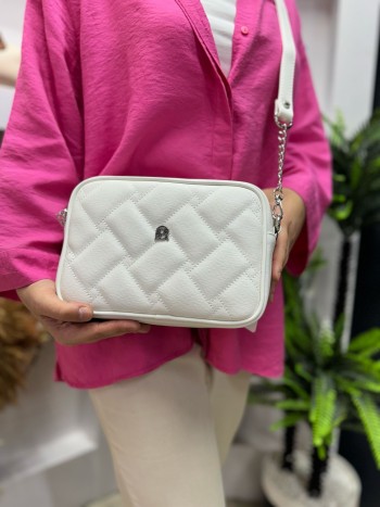 Sosela 7113 Kadın Çanta Çapraz Model Beyaz