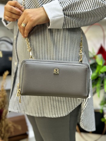 Sosela 7142 Kadın Çanta Çapraz Model Gri