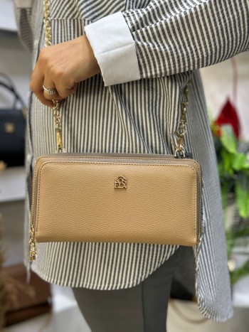 Sosela 7142 Kadın Çanta Çapraz Model Vizon