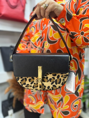Sosela 7162 Kadın Çanta El Ve Çapraz Model Leopar