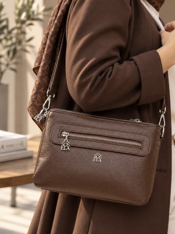 Sosela 7175 Kadın Çanta Çapraz Model Acıkahve
