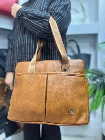 Sosela 8082 Kadın Çanta El Ve Çapraz Model Taba