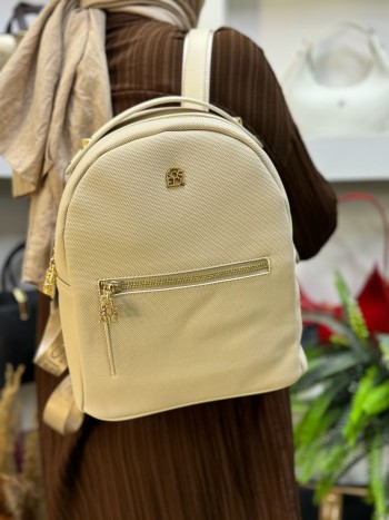 Sosela 9011 Nano Kumaş Kadın Çanta Sırt Model Bej