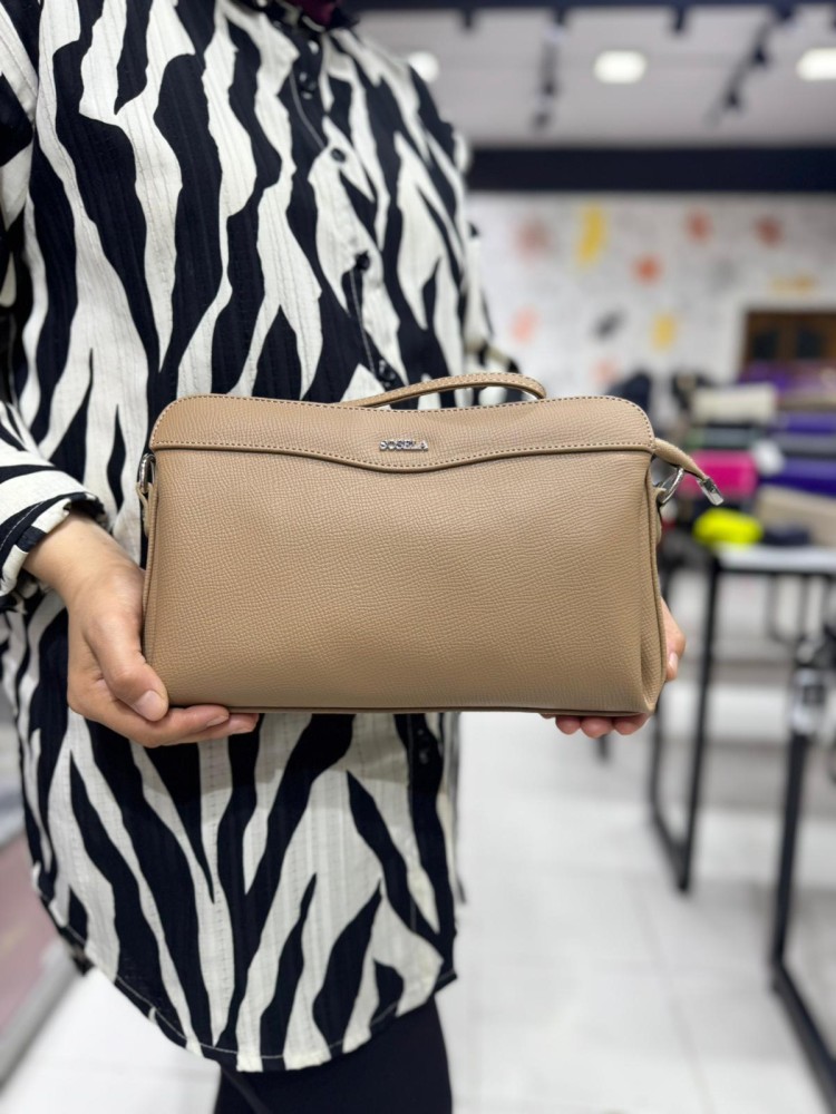 Sosela 6012 Kadın Çanta El Ve Çapraz Model Kum