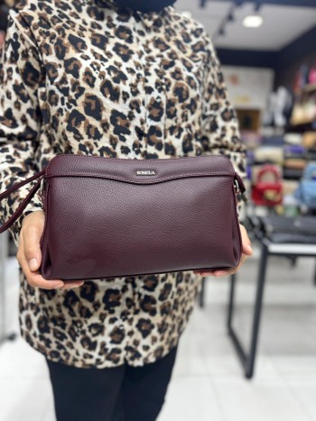 Sosela 6012 Kadın Çanta El Ve Çapraz Model Bordo