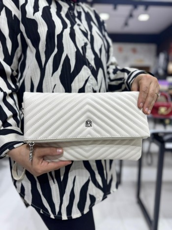 Sosela 6010 Kadın Çanta El Ve Çapraz Model Krem